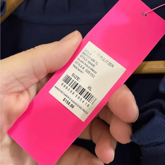 Lilly Pulitzer Clary Polo Dress - Size XL - NWT - true Nav - Picture 8 of 9